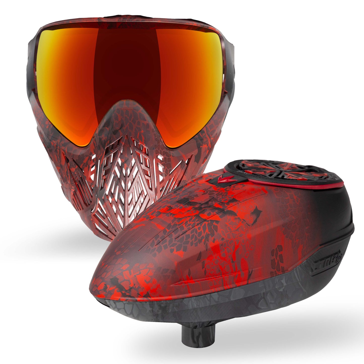 CMD & CTRL2 Killer Combo Goggle + Loader - Fire Black Highlander