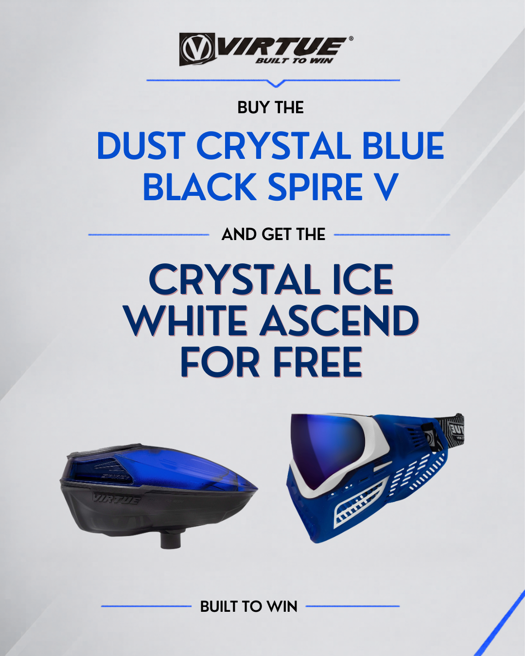 Buy One Get One Free Bundle - Blue Black Spire V + Crystal Ice Ascend