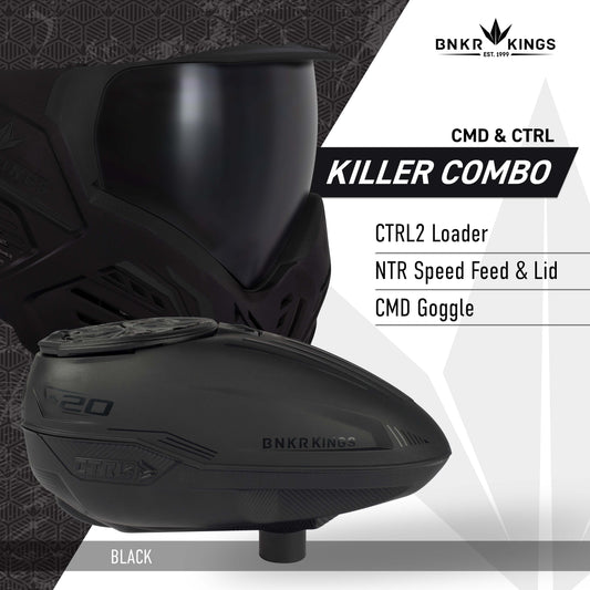 CMD & CTRL2 Killer Combo Goggle + Loader - Black