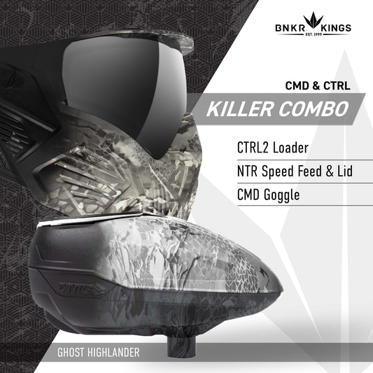 CMD & CTRL2 Killer Combo Goggle + Loader - Ghost Highlander