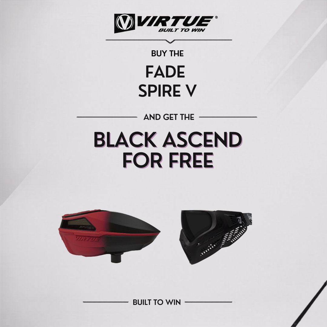 Buy One Get One Free Bundle - Red Black Fade Spire V + Black Ascend