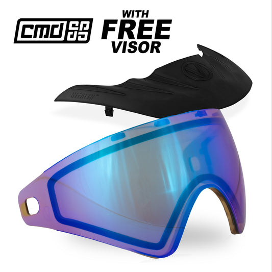 Bunkerkings CMD/VIO Lens - HD Azure w/ Free Visor