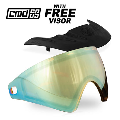 Bunkerkings CMD/VIO Lens - HD Gold w/ Free Visor