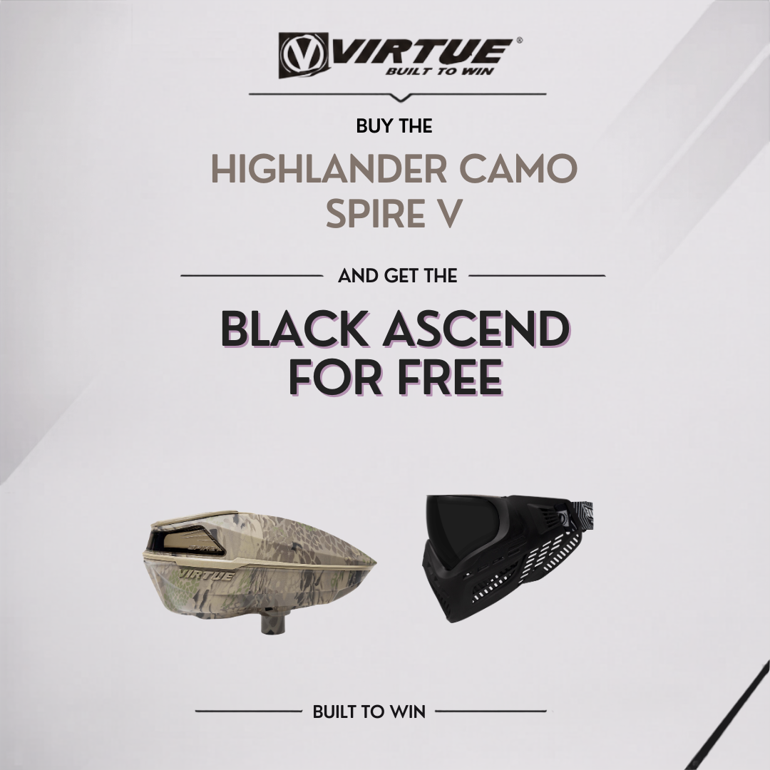 Buy One Get One Free Bundle - Highlander Camo Spire V + Black Ascend