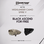 Buy One Get One Free Bundle - Highlander Camo Spire V + Black Ascend