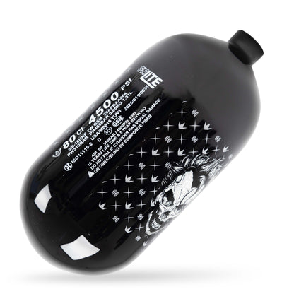Bunkerkings FN Lite Air Bottle Only - 80ci 4500psi - Black Joker Skull