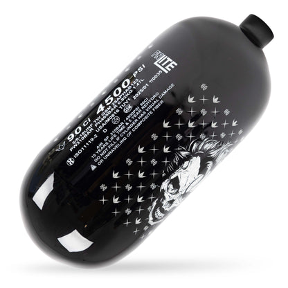 Bunkerkings FN Lite Air Bottle Only - 90ci 4500psi - Black Joker Skull