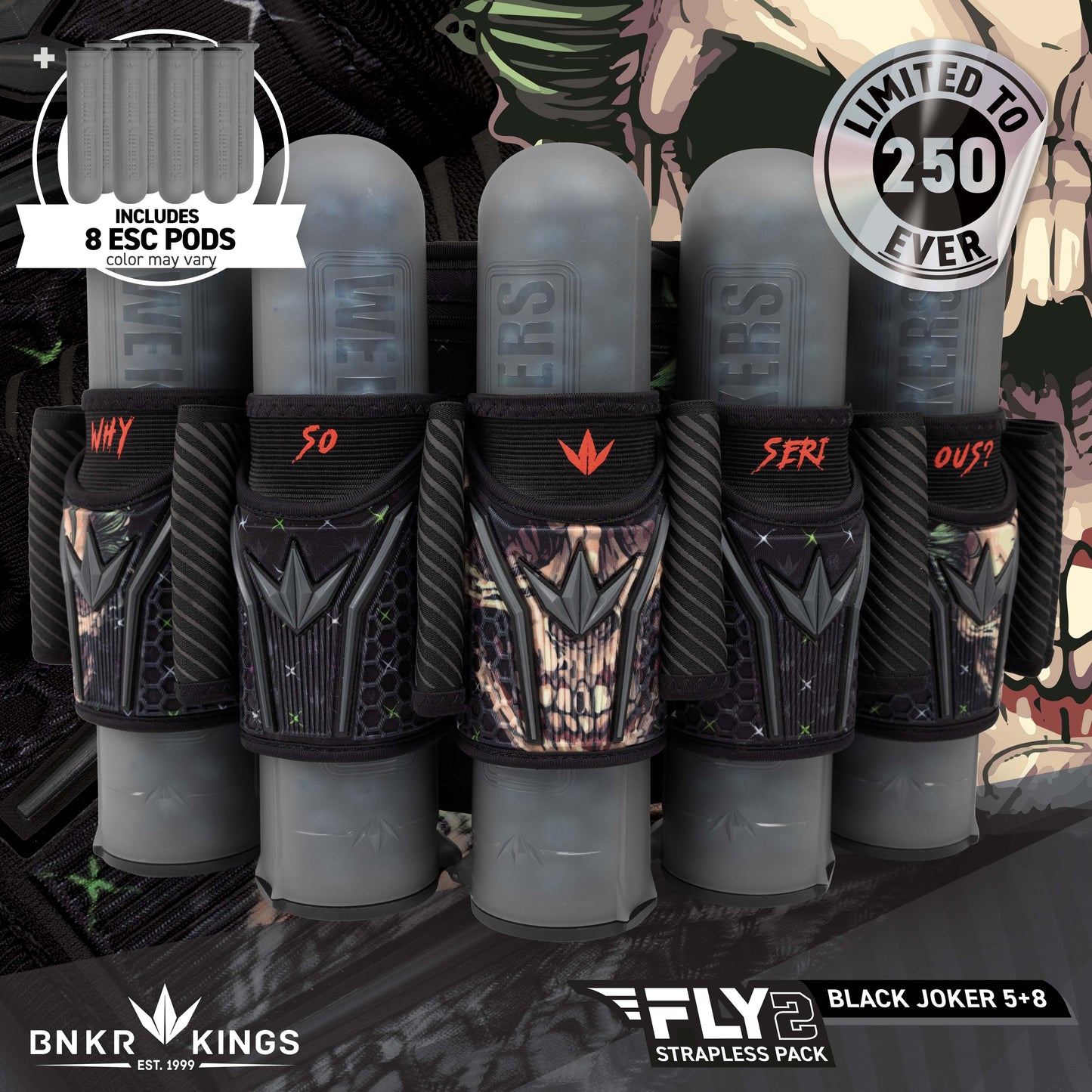 Bunkerkings Fly2 Pack - Black Joker 5+8 (incl. 8 ESC Pods)