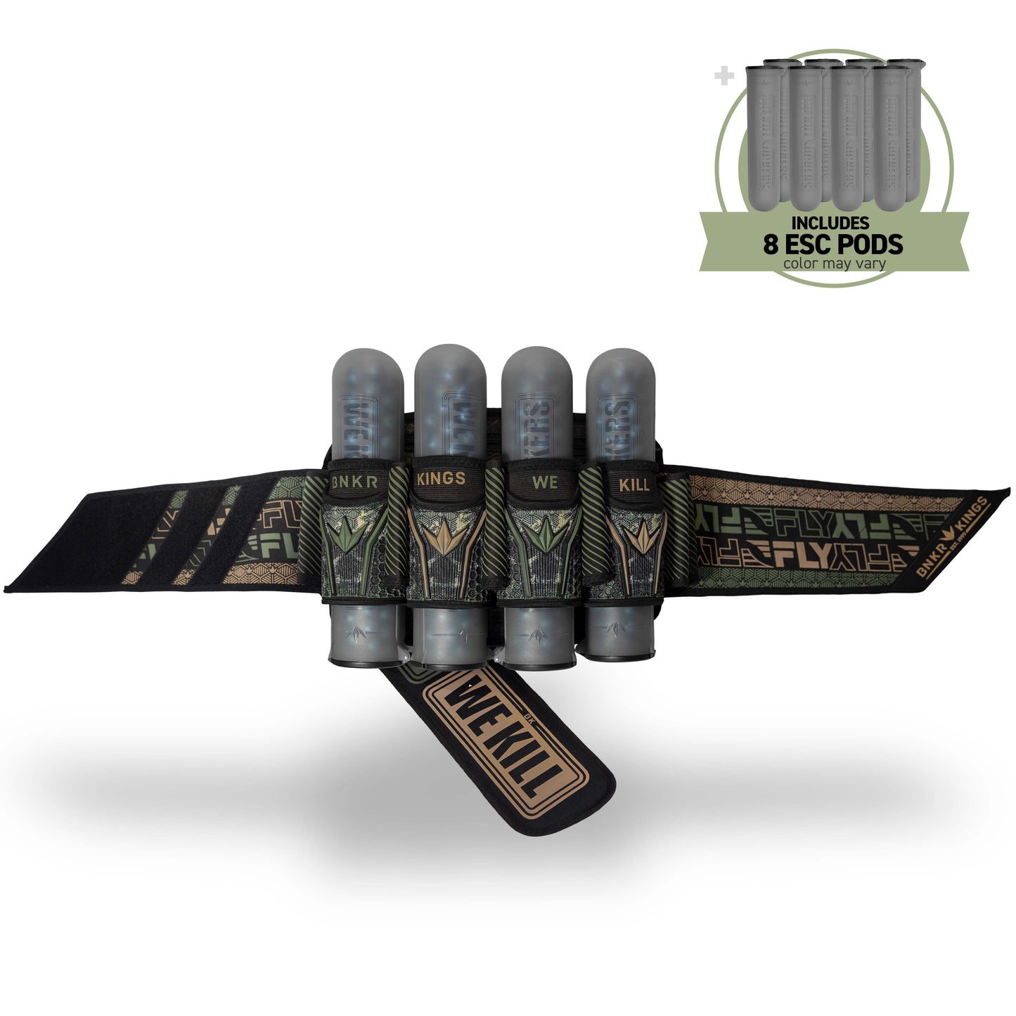 Bunkerkings Fly2 Pack 4+7 - Jungle Skull (Incl. 8 ESC Pods)