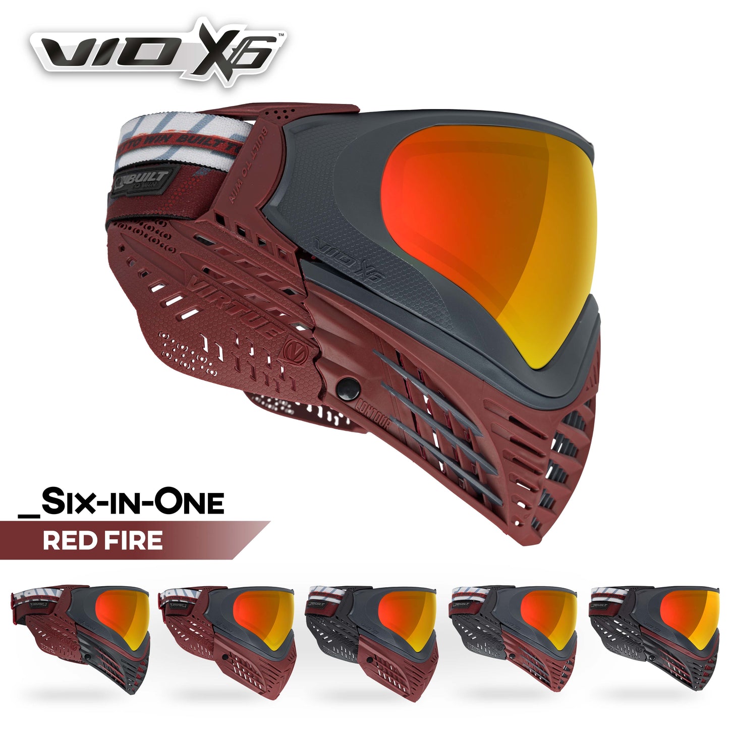 Virtue VIO X6 Goggle - Red Fire - Pre-Order