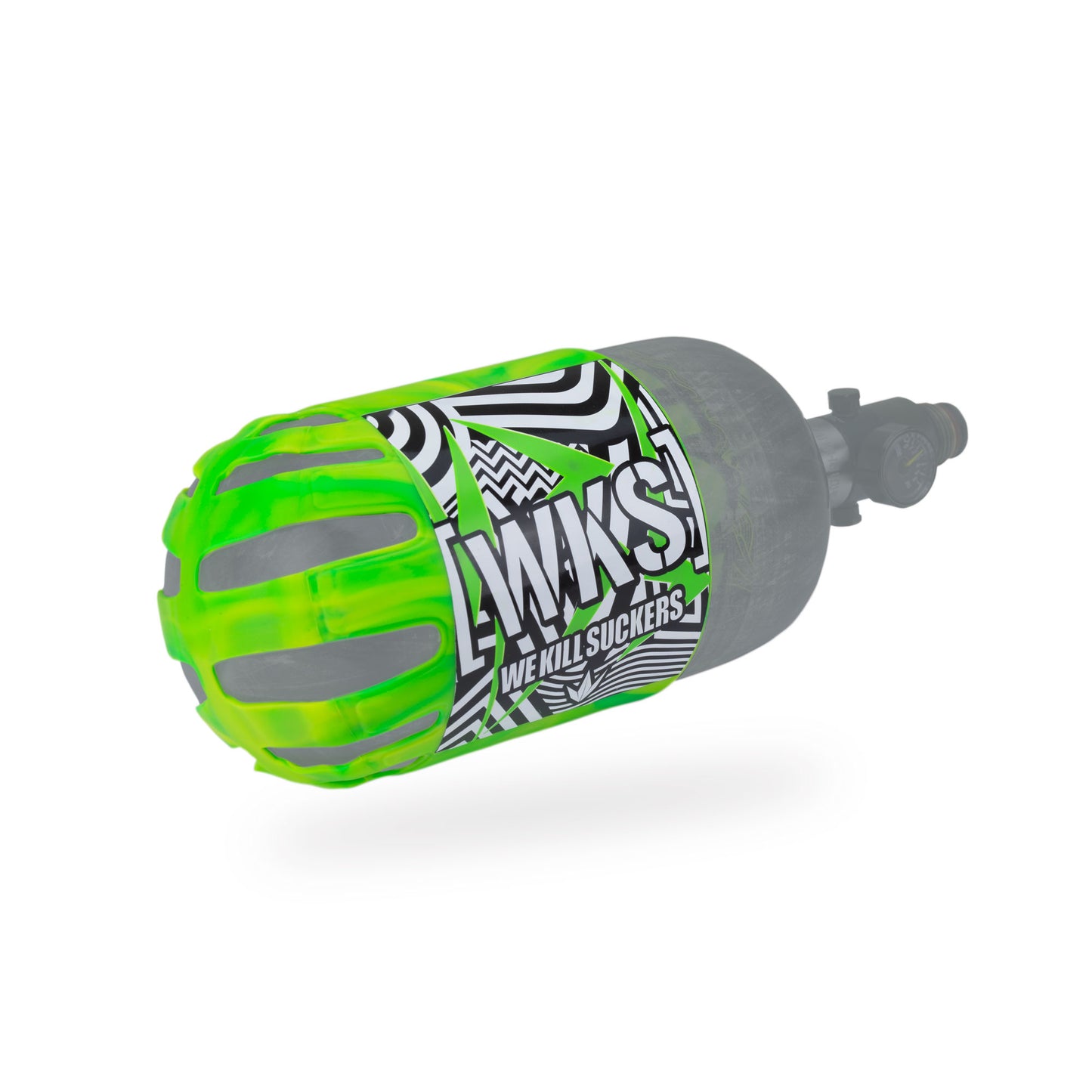 Bunkerkings - Knuckle Butt Tank Cover - WKS Shred - Lime