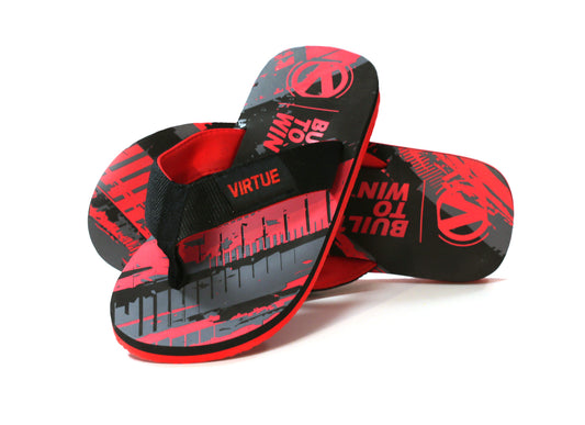 Virtue Onset Flip-Flops - Graphic Red