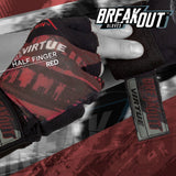 zzz - Virtue Mesh Breakout Gloves - Half Finger - Graphic Red