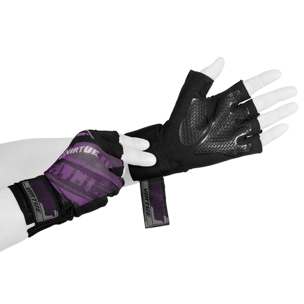 zzz - Virtue Mesh Breakout Gloves - Half Finger - Graphic Purple
