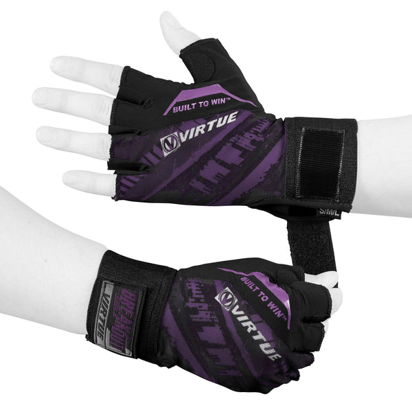 zzz - Virtue Mesh Breakout Gloves - Half Finger - Graphic Purple