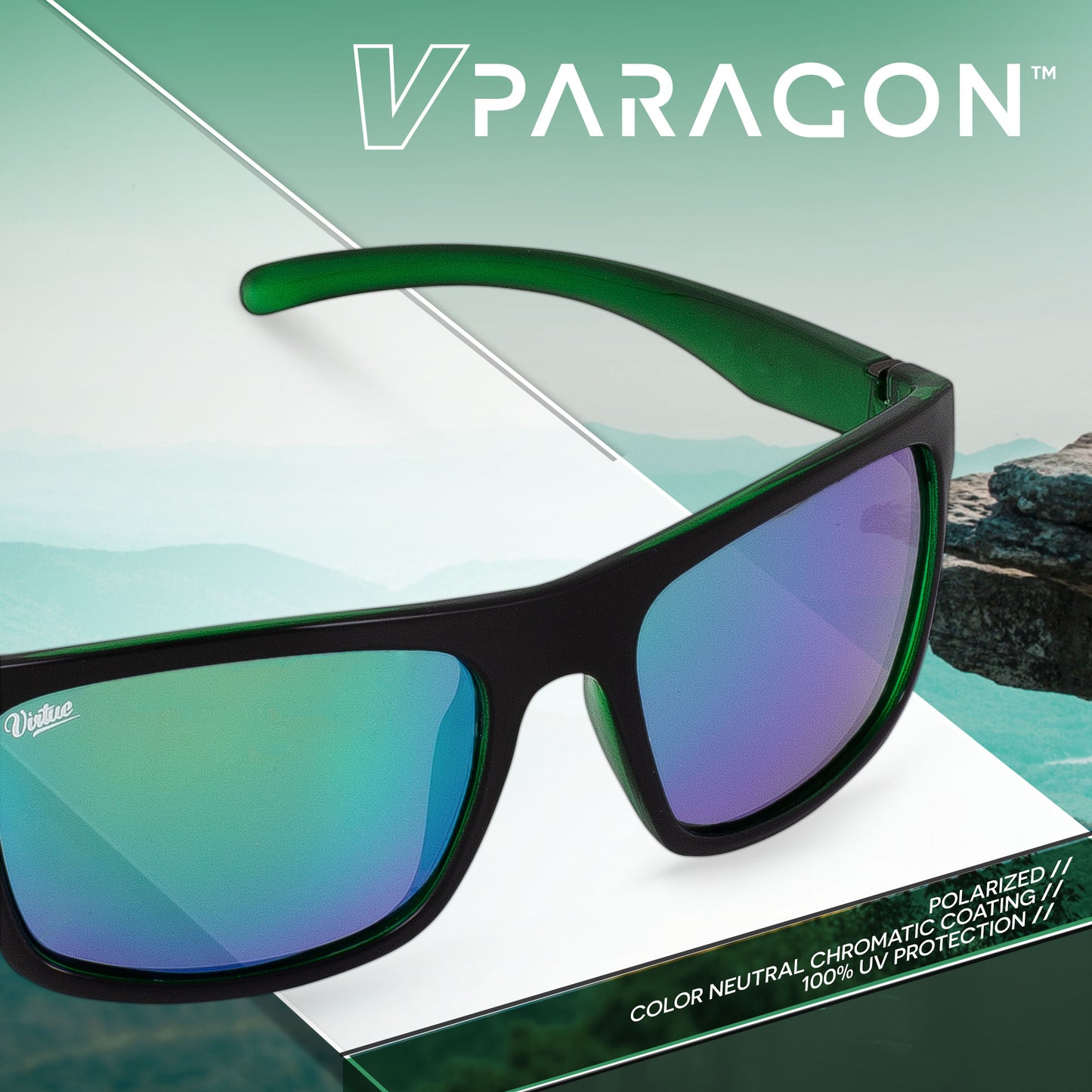 Virtue v.Paragon Sunglasses - Polished Emerald Black