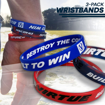 Virtue Wristbands (3-Pack) - Red/White/Blue